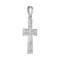 'Calvary Cross' Men's Silver Pendant - Angle 2