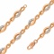 Outstanding Bracelet with 30 Calibrated Diamonds. Hypoallergenic Cadmium-free 585 (14K) Rose Gold. View 2