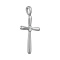 Diamond Illusion-Set Cross of White Gold - Angle 2