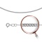 Single Curb-link Solid Chain, Width 1.4mm. Hypoallergenic Certified 925 Silver, Rhodium