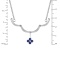 Sapphire and Diamond White Gold Convertible Necklace. view 3