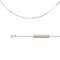 Round Snake-link Chain. Hypoallergenic Solid 925 Silver, Rhodium