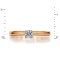 Width of Natural 3.8mm Solitaire Engagement Ring