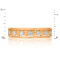 Bezel-set Diamond Wedding and Anniversary Band of 585 Rose Gold - Angle 2