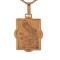 Icon Pendant 'Saint John Baptist of the Lord'. Certified 585 (14kt) Rose Gold