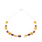 Amber Necklace for Young and Young at Heart Women. Sterling Silver Clasp