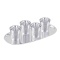 Silver Shot Glass Set for 4 Hard Drink Lovers. Hypoallergenic Antibacterial 925 Silver
