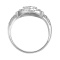 Diamond super halo ring. View 3