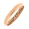 Half-Round Laser Engraved Wedding Ring 3.3mm Wide. Tested 14kt (585) Rose Gold