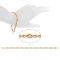 Outstanding Bracelet with 30 Calibrated Diamonds. Hypoallergenic Cadmium-free 585 (14K) Rose Gold