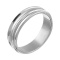 Heavy Weight Wedding Band 6mm Wide. Certified 585 (14kt) White Gold, Rhodium Finish