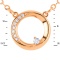 Celestial Motif Diamond Necklace in Rose Gold. Adjustable, 45cm - 50cm. 14kt (585) Rose Gold. View 2