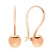 Kids' First Earrings. Certified 585 (14kt) Rose Gold, Earwire Backs