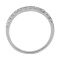 White Gold Wedding Band with 14 Prong-set Diamonds. Tested 585 (14K) White Gold, Rhodium Finish. View 4