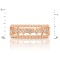 Flirty Diamond Ring with Beaded Edges of Hypoallergenic 585 Rose Gold - Angle 2