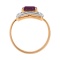 Noble Rhodolite Garnet and Diamond Ring: Angle 4