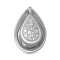 Pave Diamond Convertible Slide Pendant in White Gold - View 2