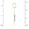 Russian lace-inspired Orthodox cross pendant in 14kt yellow and white gold. View 3