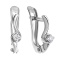 Diamond Fun Twist Earrings for Babies and Toddlers. Certified 585 (14kt) White Gold