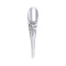 Handle of Silver Gift Spoon with Flower
