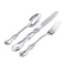 French Style Silver Table Flatware (Set of 3). Hypoallergenic 830/999 Silver, Stainless Steel