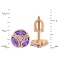 Dimensions of Marquise-shaped Amethyst and Round Diamond Ear Studs