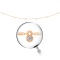 Adjustable Diamond Garland-Chain of Rose Gold. Hypoallergenic 14kt (585) Rose Gold