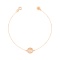 Youth Bracelet of Luminous Gold. Tested 14kt (585) Rose Gold. View 2