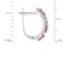 Marquise-shaped Ruby and Diamond Earrings. View 2