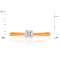 Classic Engagement Ring with 4.2mm Natural Diamond. Hypoallergenic Cadmium-free 585 (14K) Rose Gold. View 2