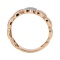 Puffy Ring Featuring 23 Pave Diamonds. Hypoallergenic Cadmium-free 585 (14K) Rose Gold. View 4