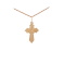 Four-Pointed Passion Cross. Certified 585 (14kt) Rose Gold
