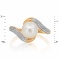 "A Flirty Dream" Ring with Pearl and 50 Diamonds - Angle 2
