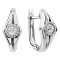 Spotlight Diamond Earrings in White Gold. Tested 585 (14K) White Gold, Rhodium Finish