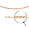 Double Rombo-link Solid Chain, Width 3.6mm. Diamond-cut Tested 14kt (585) Rose Gold