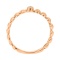 Hypoallergenic 585 Rose Gold 'Links and Beads' Ring with a Full-cut Diamond - Angle 5