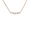 'Five Symbols of Joy' Necklace with CZ. Certified 585 (14kt) Rose Gold