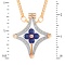 Sapphire and Diamond Rose Gold Convertible Necklace. View 1