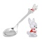 Baby Silver Spoon with a Bunny Wearing a Red Vest. Antimicrobial 925/999 Silver, Hot Enamel