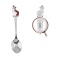 Toddler Silver Spoon with a Brown Calico Cat. View 2