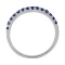 Half Eternity Ring with 14 Round Sapphires, Angle 4
