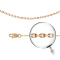 Cable-link Solid Rose Gold Chain 1.2mm Wide. Hypoallergenic Cadmium-free 585 (14K) Rose Gold