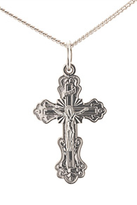 Buy Orthodox crucifix cross Russian silver pendant Russian silver orthodox body cross in the North America