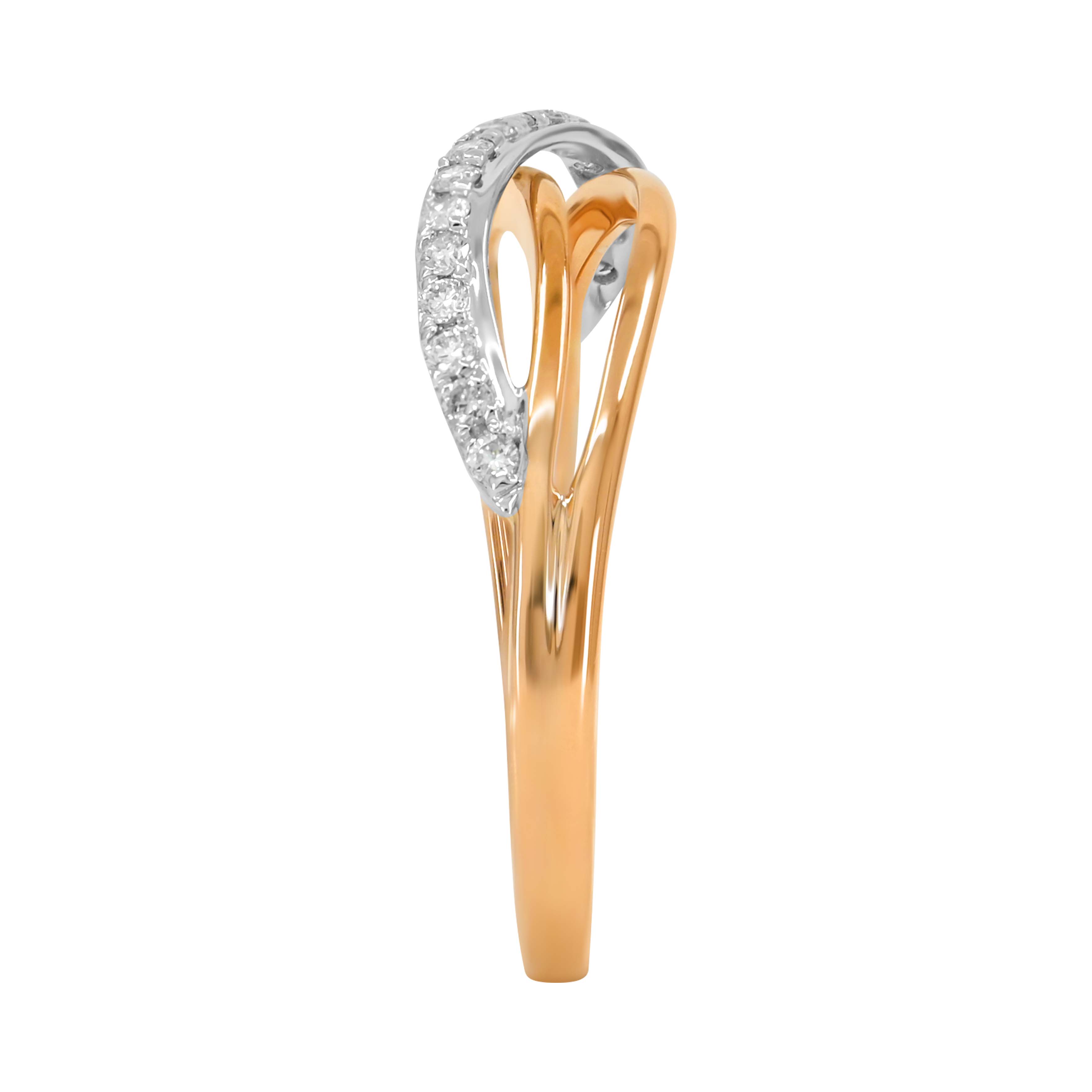 diamond 2 tone gold ring p1451532 d