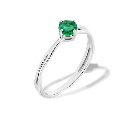 Emerald anniversary ring Golden Flamingo