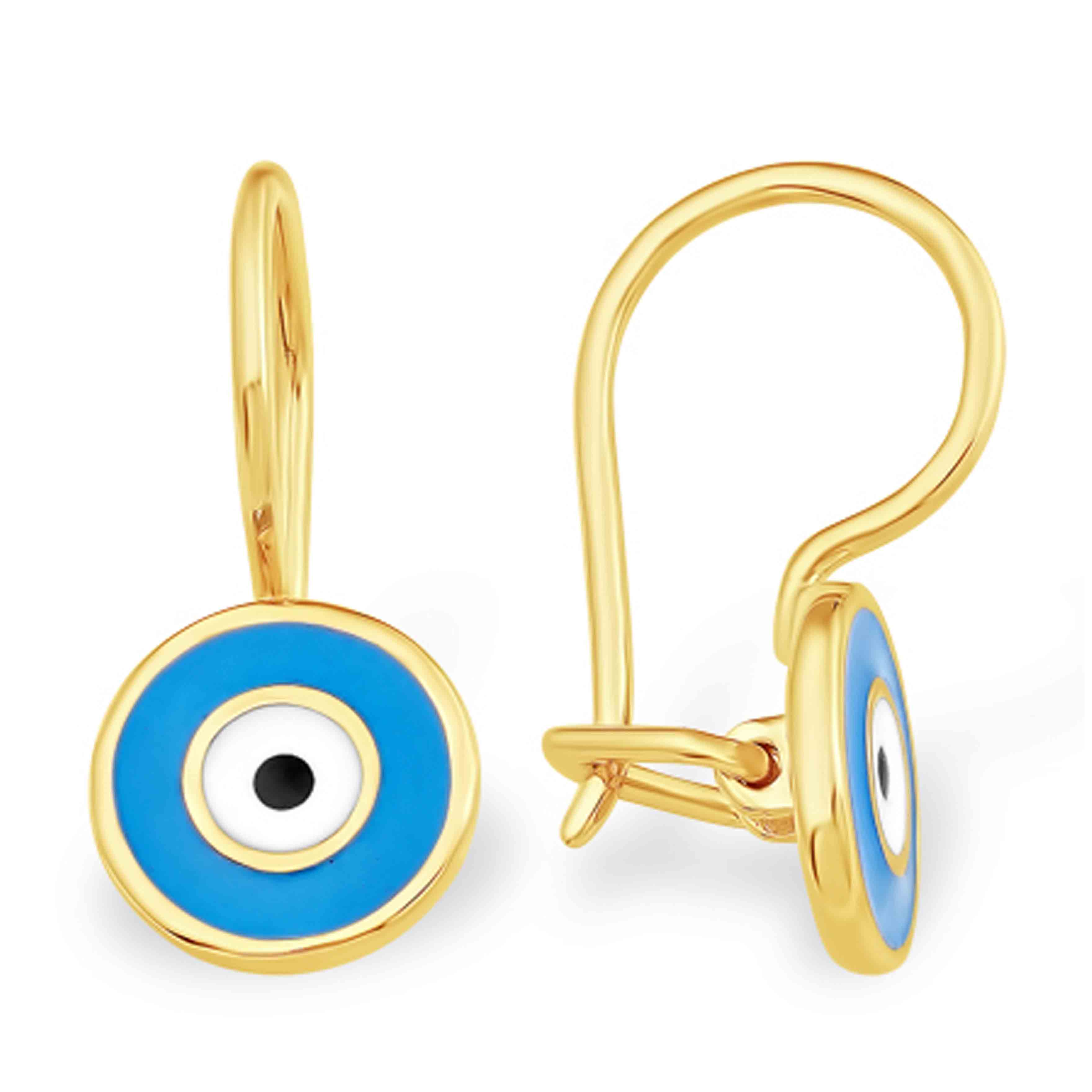 Exclusive Evil Eye Gold Stud Earrings Jewellery India Online - CaratLane.com