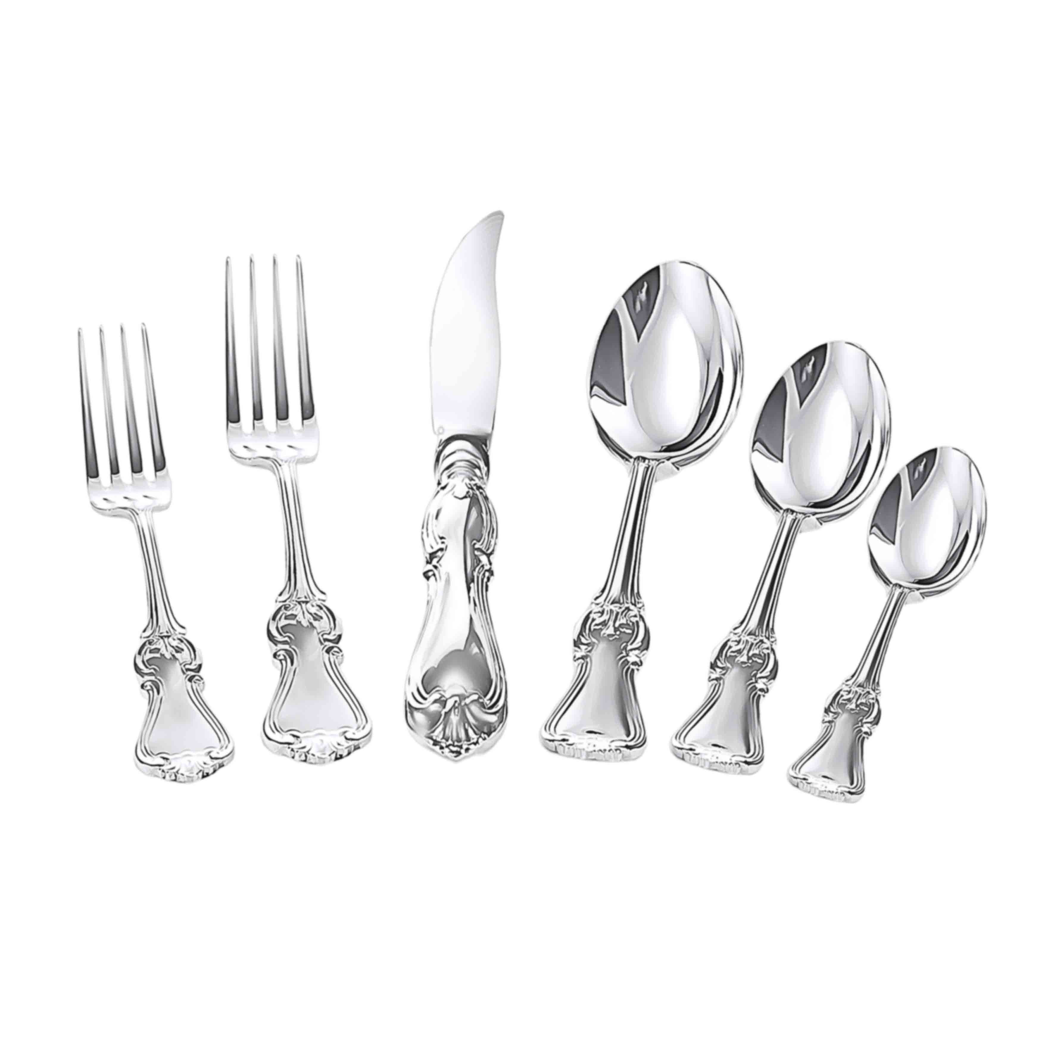 French provincial sales silver flatware