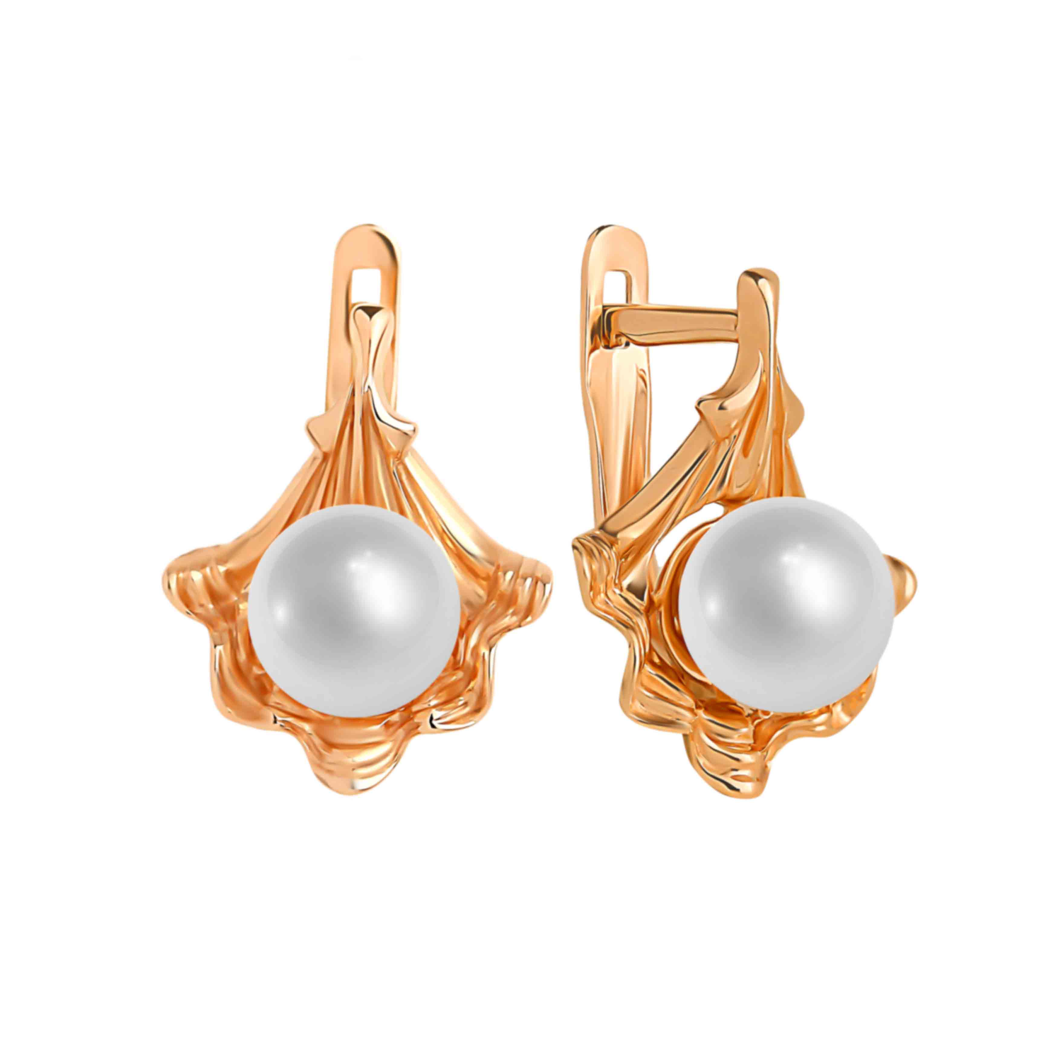 Brighton Meridian Pearl Gold Post Earrings JA7133 – Jacksonville Company