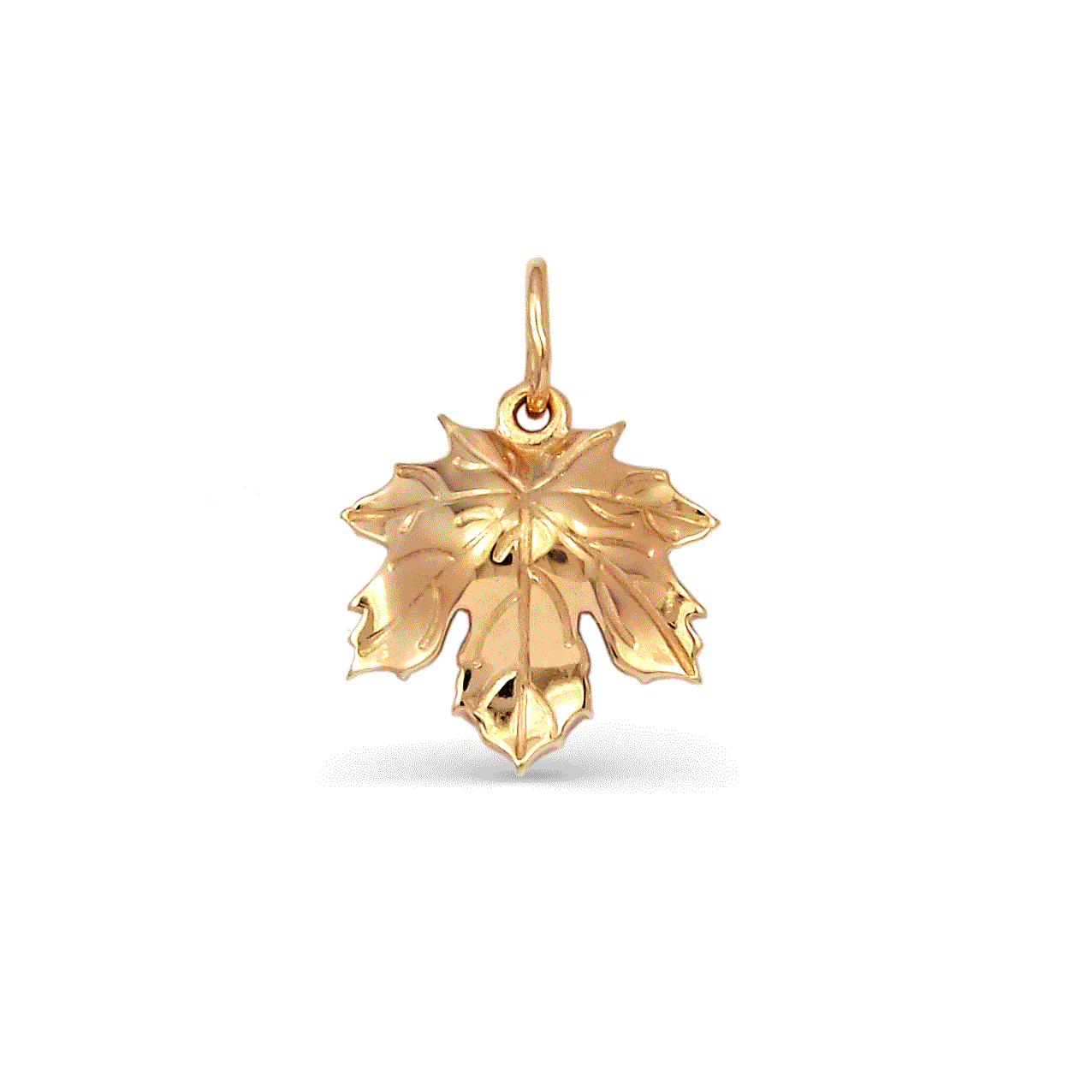 Rose gold maple leaf pendant | Golden Flamingo