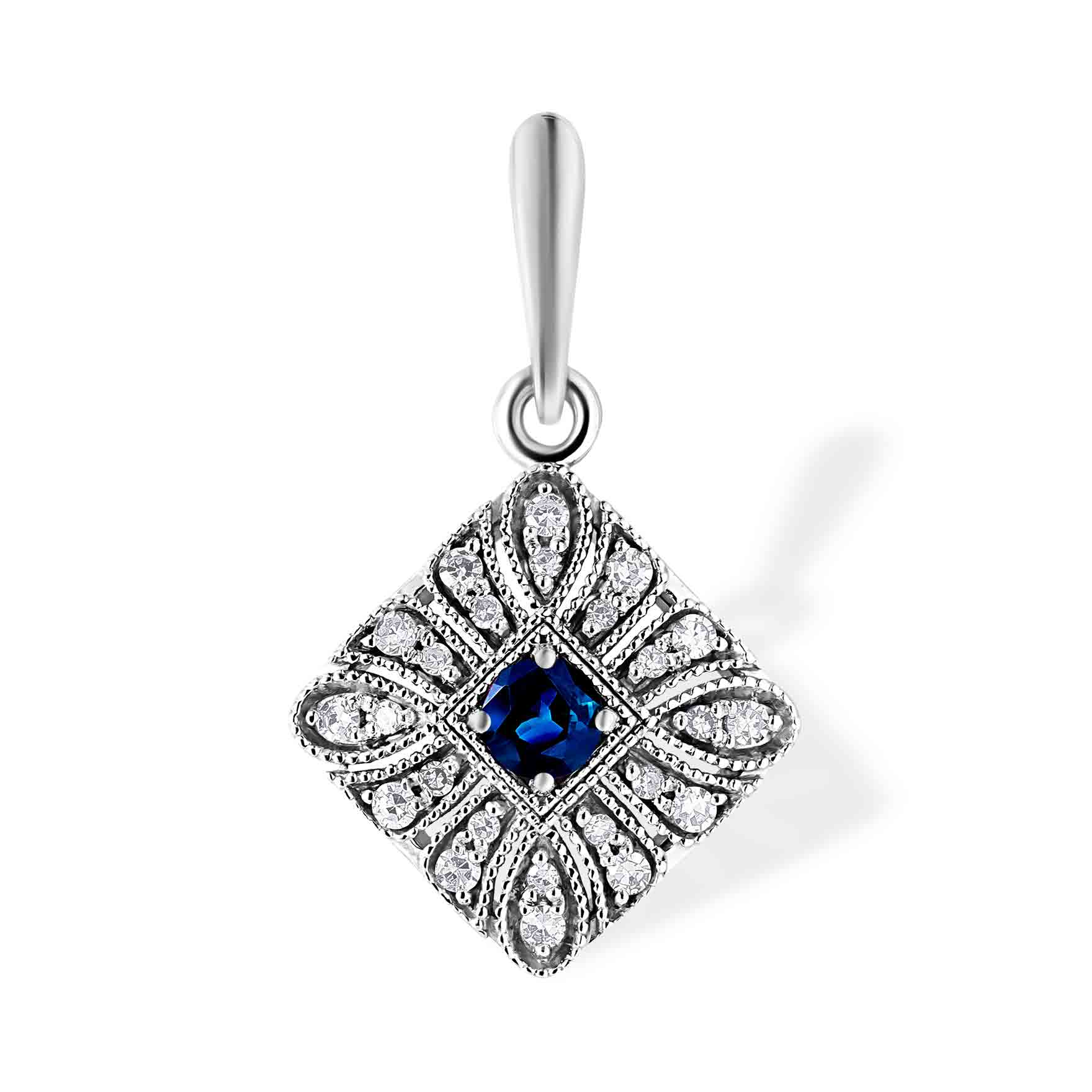 Diamond Cluster on Diamond Lineup White Gold Ring. Tested